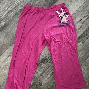 🔥3 for $25🔥 Jim Benton Juniors Capri Bunny Foo Foo Sleep Pants